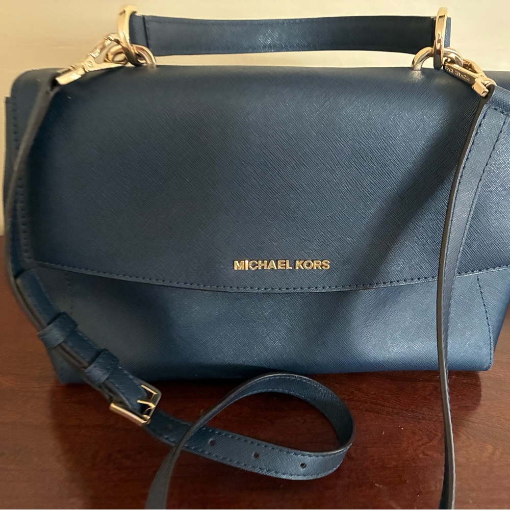 Michael Kors Dark Blue Crossbody Bag